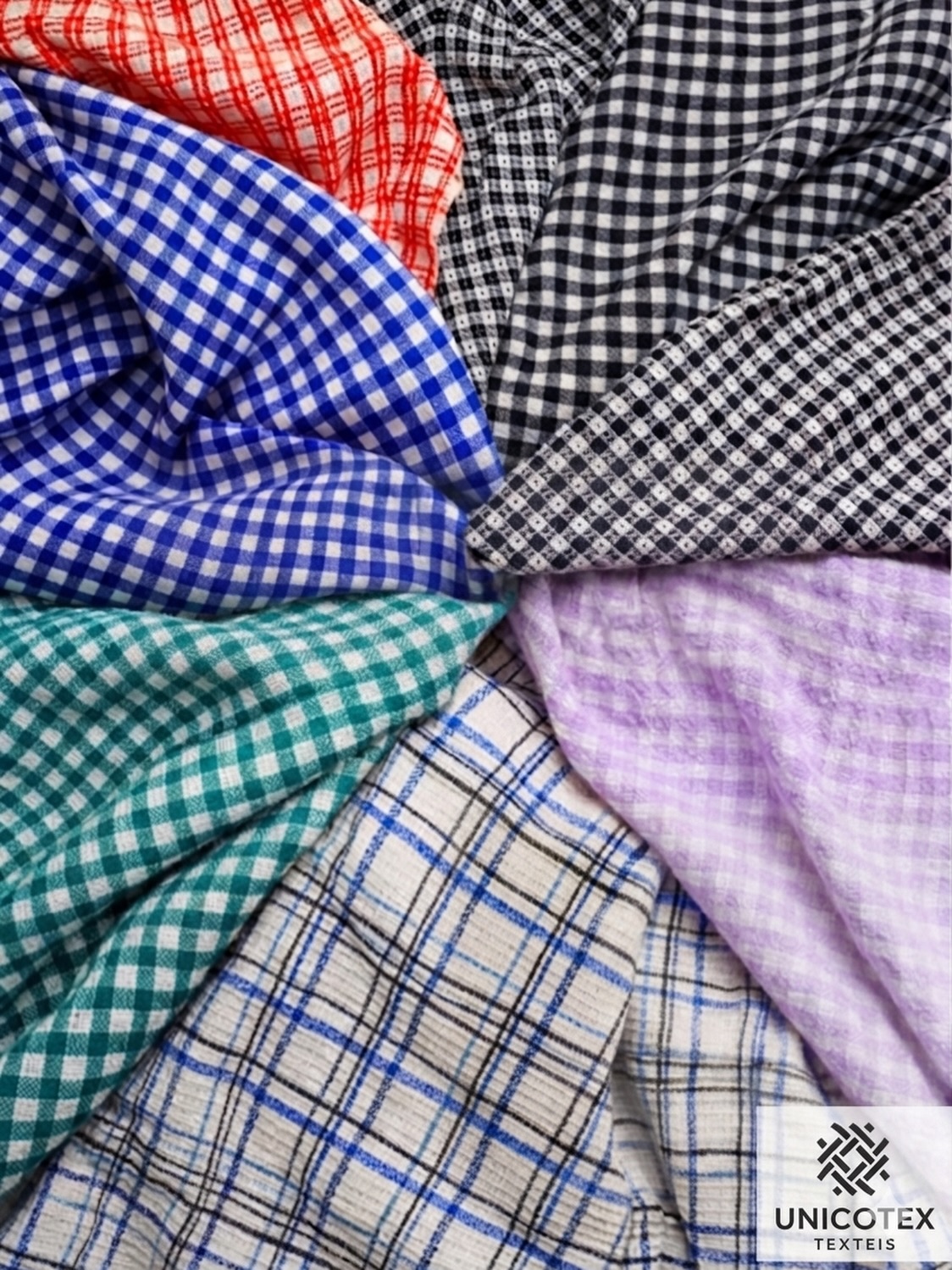 Checked and gingham fabrics