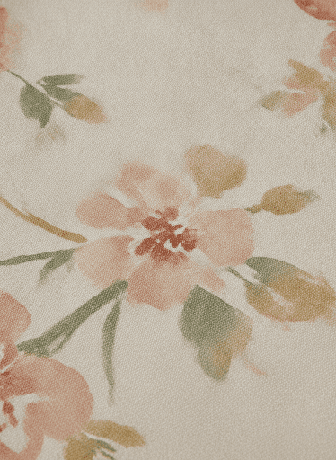 Digital Floral Cream, Digital print — fabric by UNICOTEXTEIS