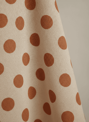 Digital Polka Dot Terracotta, Digital print — fabric by UNICOTEXTEIS